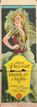 A Blonde For A Night (1928) afişi