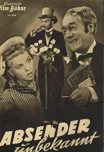 Absender Unbekannt (1950) afişi