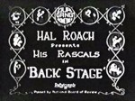 Back Stage (1923) afişi