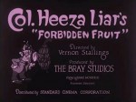 Colonel Heeza Liar's Forbidden Fruit (1923) afişi