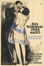Das Schicksal Einer Nacht (1927) afişi