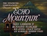 Echo Mountain (1936) afişi