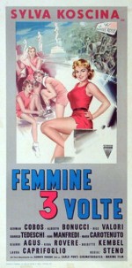 Femmine Tre Volte (1957) afişi