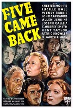 Five Came Back (1939) afişi