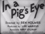 ın A Pig's Eye (1934) afişi