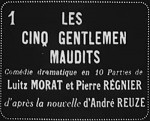 Les Cinq Gentlemen Maudits (1920) afişi