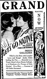 Let's Go Native (1930) afişi