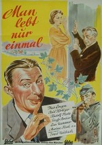 Man Lebt Nur Einmal (1952) afişi