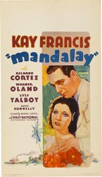 Mandalay (1934) afişi