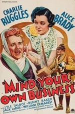 Mind Your Own Business (1936) afişi