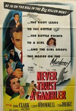 Never Trust A Gambler (1951) afişi