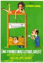 No Firmes Más Letras, Cielo (1972) afişi