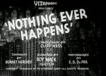Nothing Ever Happens (1933) afişi