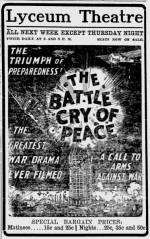 The Battle Cry Of Peace (1915) afişi