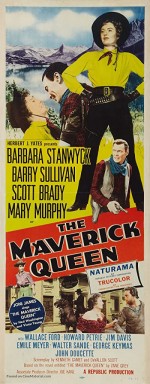 The Maverick Queen (1956) afişi