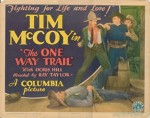 The One Way Trail (1931) afişi