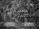 The Pajama Party (1931) afişi