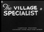 The Village Specialist (1931) afişi