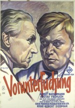 Voruntersuchung (1931) afişi