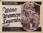 Wine, Women And Sauerkraut (1927) afişi