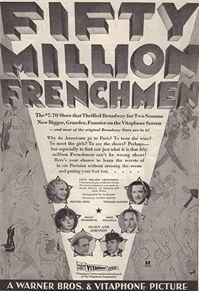 50 Million Frenchmen (1931) afişi 50 Million Frenchmen (1931) afişi