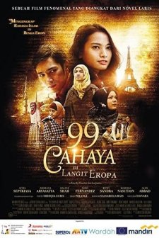 99 Cahaya di Langit Eropa (2013) afişi