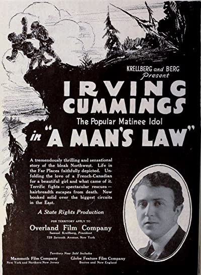 A Man's Law (1917) afişi A Man's Law (1917) afişi