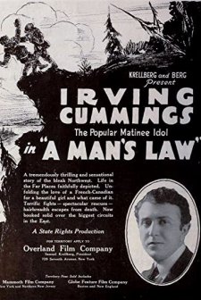 A Man's Law (1917) afişi