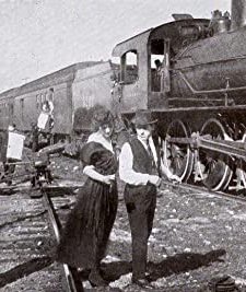 A Race For A Crossing (1915) afişi