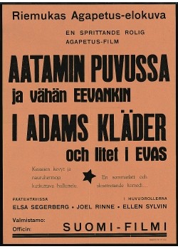 Aatamin Puvussa Ja Vähän Eevankin (1931) afişi Aatamin Puvussa Ja Vähän Eevankin (1931) afişi