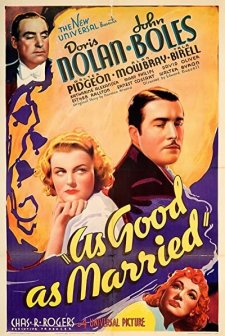 As Good As Married (1937) afişi