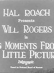 Big Moments From Little Pictures (1924) afişi