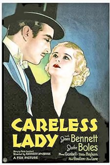 Careless Lady (1932) afişi