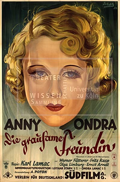 Die Grausame Freundin (1932) afişi Die Grausame Freundin (1932) afişi