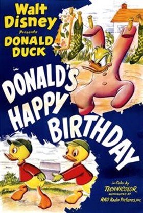 Donald's Happy Birthday (1949) afişi Donald's Happy Birthday (1949) afişi