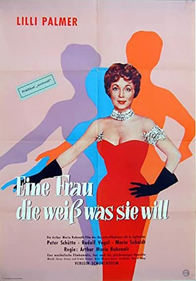 Eine Frau, Die Weiss, Was Sie Will (1958) afişi Eine Frau, Die Weiss, Was Sie Will (1958) afişi