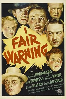 Fair Warning (1937) afişi