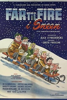 Far Til Fire I Sneen (1954) afişi