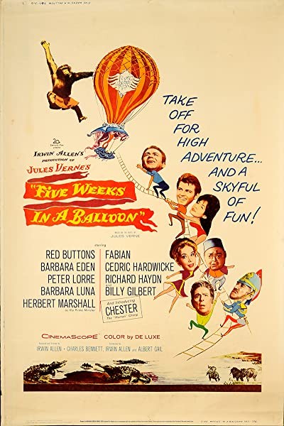 Five Weeks in a Balloon (1962) afişi Five Weeks in a Balloon (1962) afişi