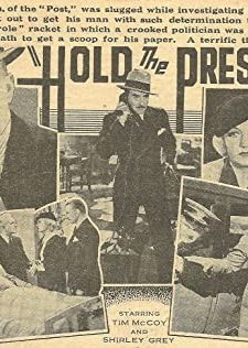 Hold The Press (1933) afişi