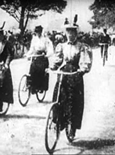 Hyde Park Bicycling Scene (1896) afişi