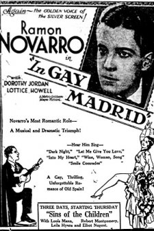 ın Gay Madrid (1930) afişi