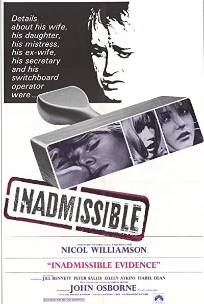 ınadmissible Evidence (1968) afişi ınadmissible Evidence (1968) afişi