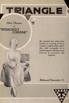 Indiscreet Corinne (1917) afişi