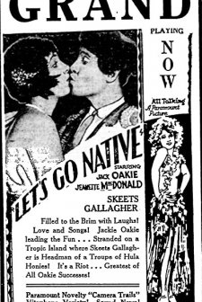 Let's Go Native (1930) afişi