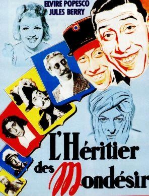 L'héritier des Mondésir (1940) afişi L'héritier des Mondésir (1940) afişi