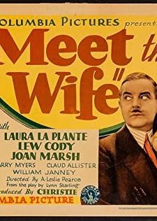Meet The Wife (1931) afişi