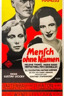 Mensch Ohne Namen (1932) afişi