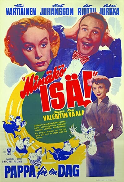 'minäkö Isä!' (1954) afişi 'minäkö Isä!' (1954) afişi