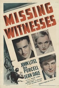 Missing Witnesses (1937) afişi